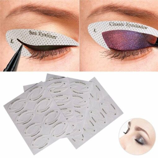 8 Sheets Eyeshadow and Eyeliner Template Sticker