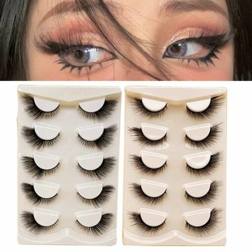 5 Pair Elongated Fox Eyelashes