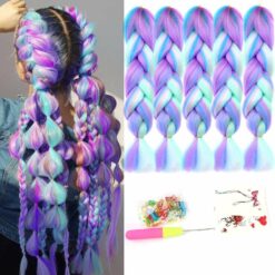 4 Color Mix Ombre Hair Braid Extension