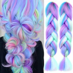 4 Color Mix Ombre Hair Braid Extension