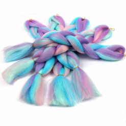 4 Color Mix Ombre Hair Braid Extension