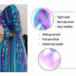 4 Color Mix Ombre Hair Braid Extension