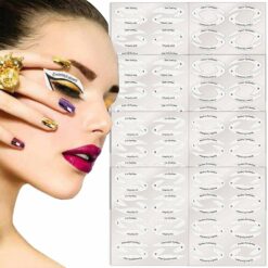 8 Sheets Eyeshadow and Eyeliner Template Sticker