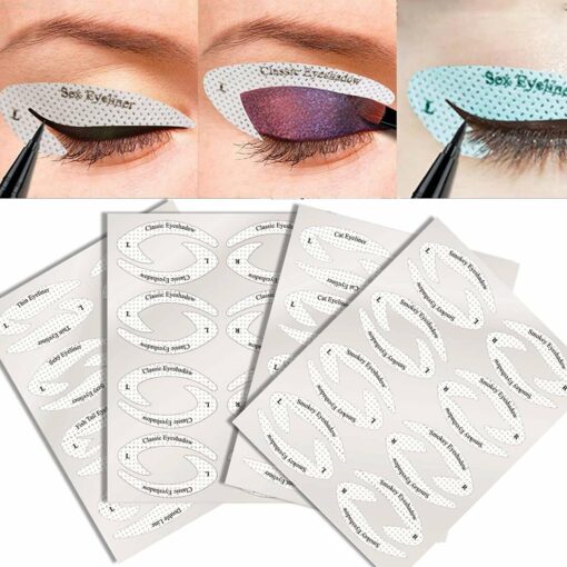 8 Sheets Eyeshadow and Eyeliner Template Sticker